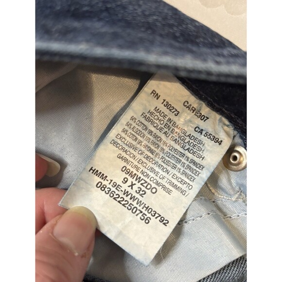 Wrangler® Ladies Bootcut 9 Blue Denim Cowgirl Jeans Distressed - Picture 5 of 7